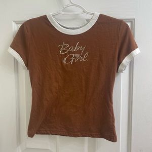 rue 21 “baby girl” tight fight women’s shirt